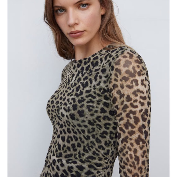 Mango Claude / Leopard print bodycon dress - Picture 7 of 17